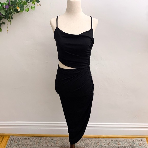 House of Harlow 1960 Dresses & Skirts - House of Harlow Black Cut Out Midi Dress Size Small